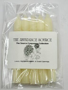 Abundance Spell Candles 5Piece Chime Set Intention & Manifestation Undressed